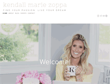 Tablet Screenshot of kendallmariezoppa.com
